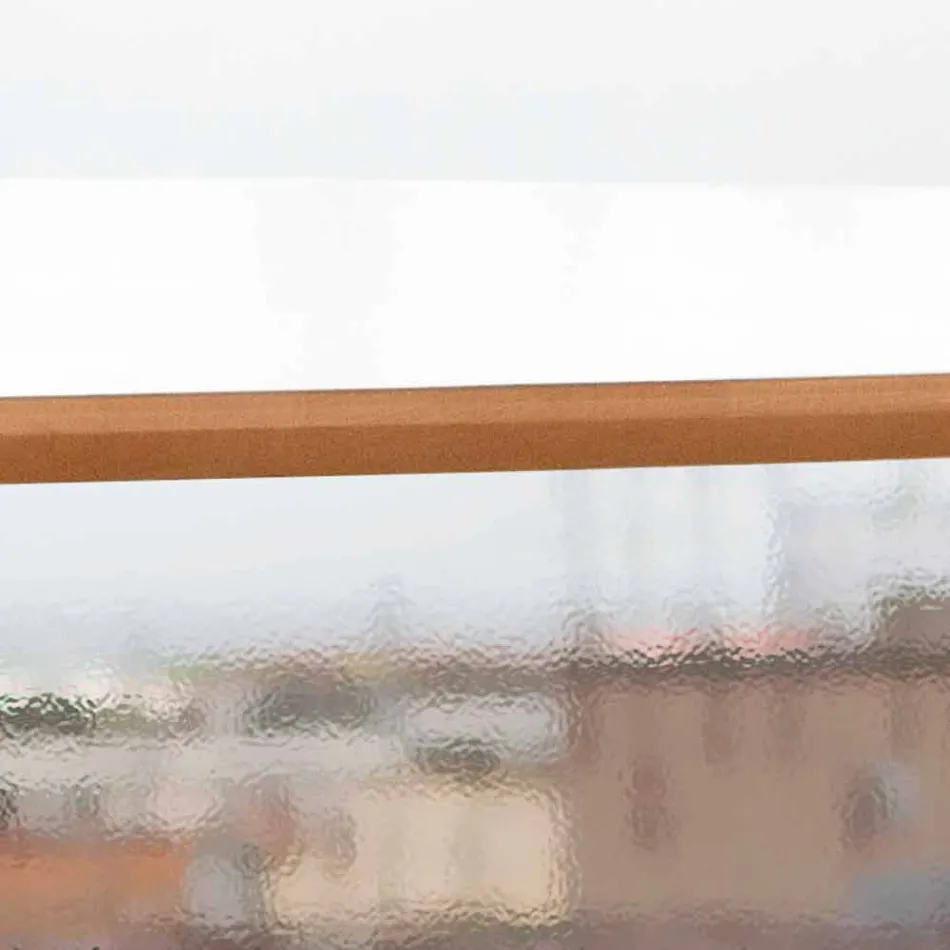 Masă de luat masa artizanală din Hpl și mahon solid Made in Italy - Stejar Viadurini