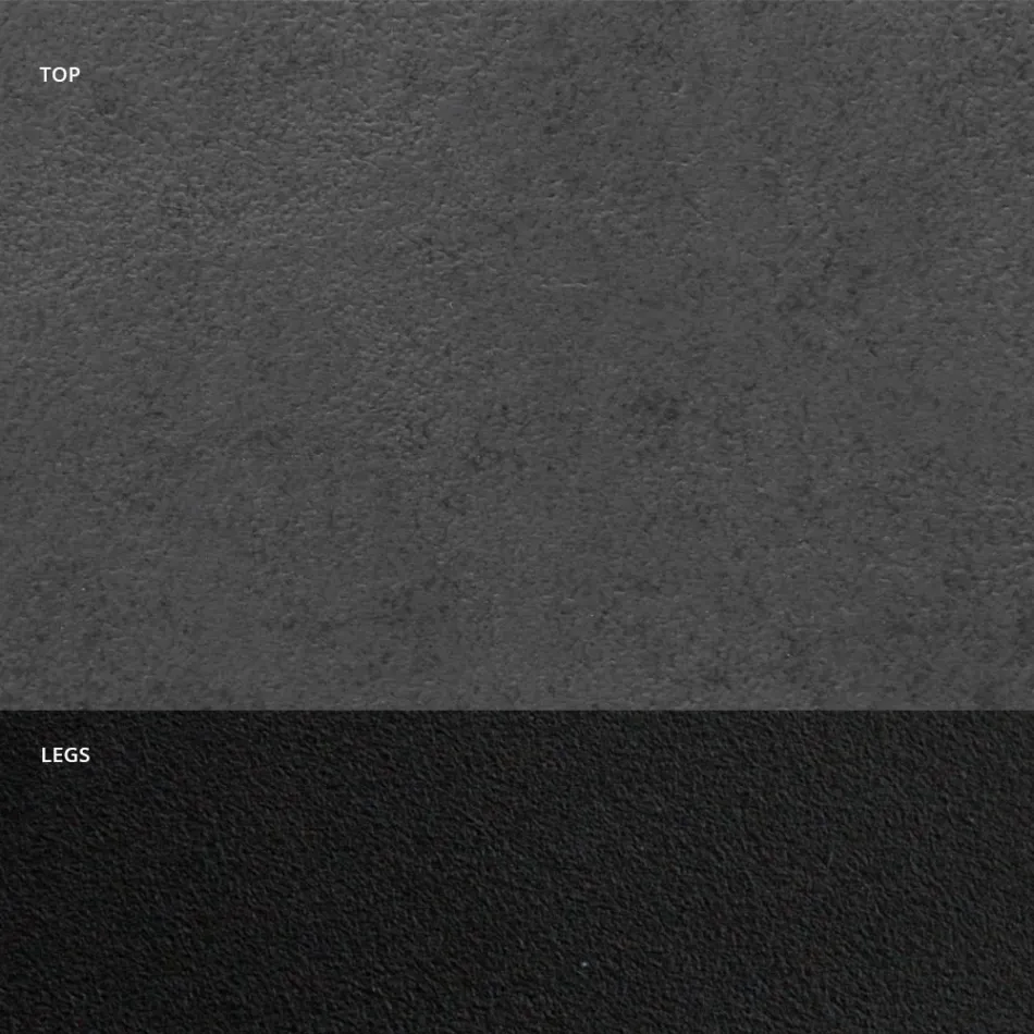 Masa de sufragerie cu blat de butoi din laminat HPL Made in Italy - Grotta Viadurini