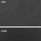 Masa de sufragerie cu blat in forma de butoi din laminat HPL Made in Italy - Settimmio Viadurini