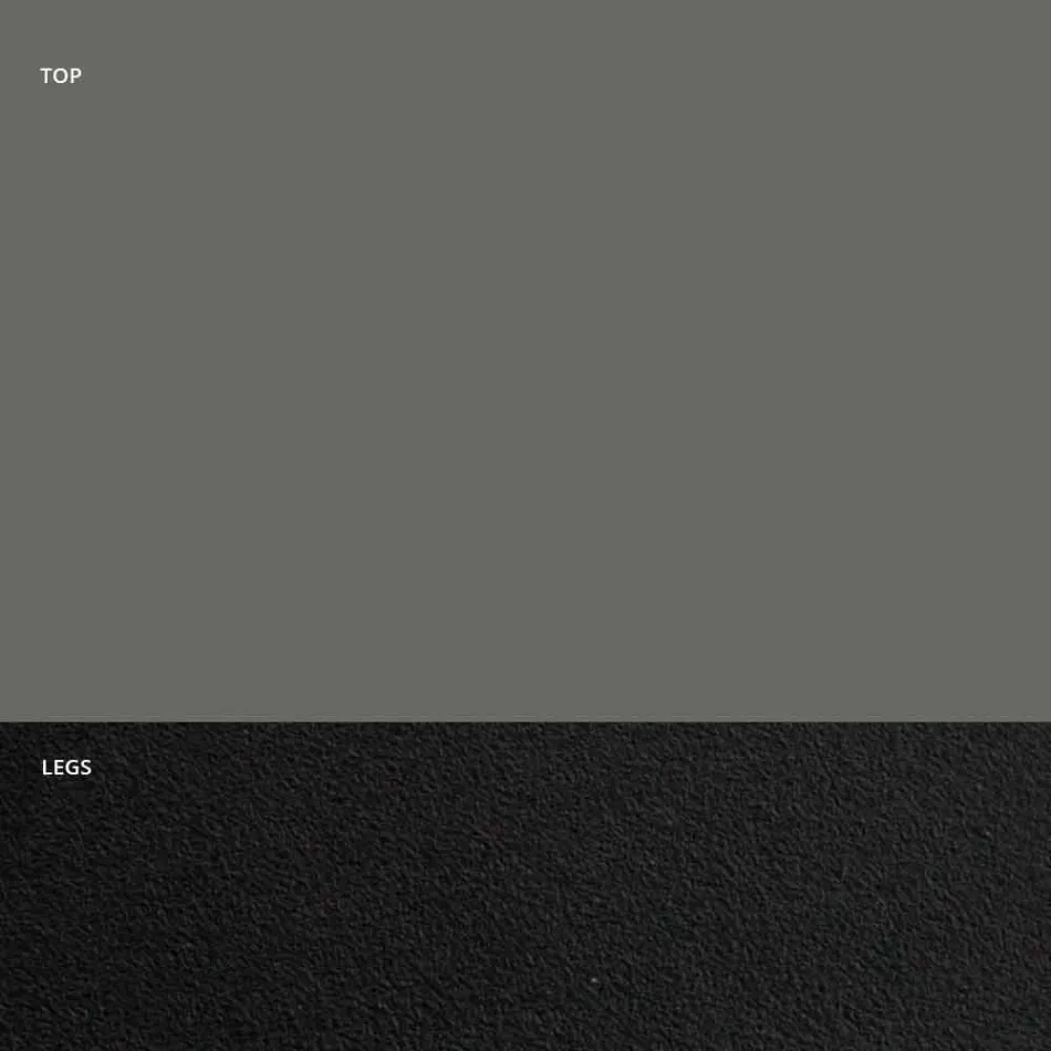 Masa de sufragerie cu blat Fenix si baza din otel Made in Italy - dalmata Viadurini