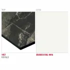 Masă de mese cu blat Hpl și bază metalică Made in Italy - Aresto Viadurini