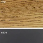 Masa de sufragerie cu blat din lemn furniruit Made in Italy - Settimmio Viadurini