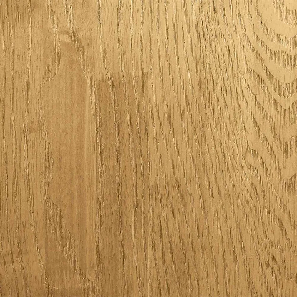 Masă de luat masa cu blat din lemn masiv și bază metalică - Ibisco Viadurini