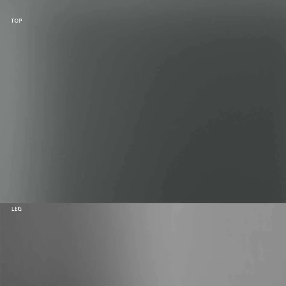 Masă de mese cu blat din sticlă afumată și bază metalică 4 dimensiuni - Speck Viadurini