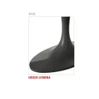 Masa de sufragerie cu blat oval din placaj Made in Italy - Brontolo Viadurini