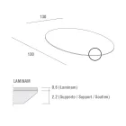 Masa de sufragerie cu blat rotund din Laminam Made in Italy - Lingotto Viadurini