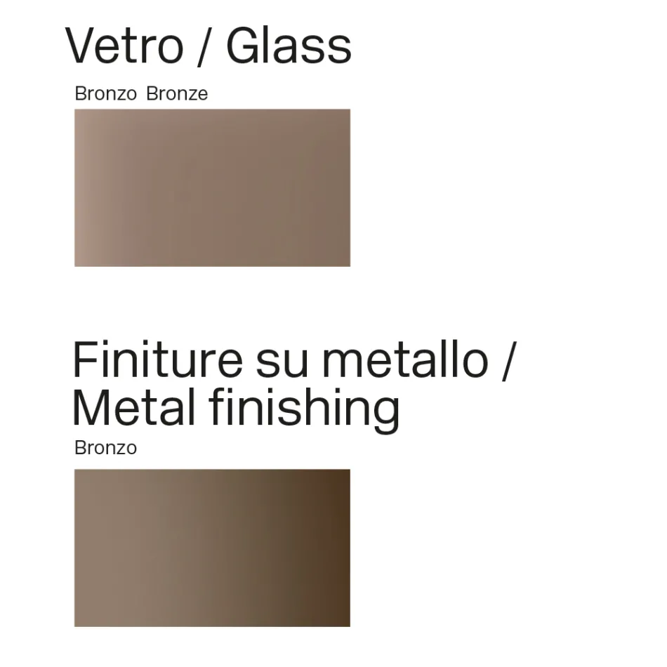 Masă de sufragerie Opalia 320 cm din sticlă și metal, fabricată în Italia Viadurini