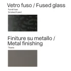 Masă de sufragerie Opalia 320 cm din sticlă și metal, fabricată în Italia Viadurini