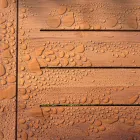 Masă de luat masa de grădină din lemn natural sau negru, lux italian - Suzana Viadurini