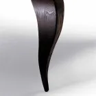 Masă de design de lux din lemn masiv, made in Italy, Subiect Viadurini