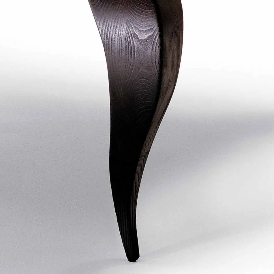 Masă de design de lux din lemn masiv, made in Italy, Subiect Viadurini