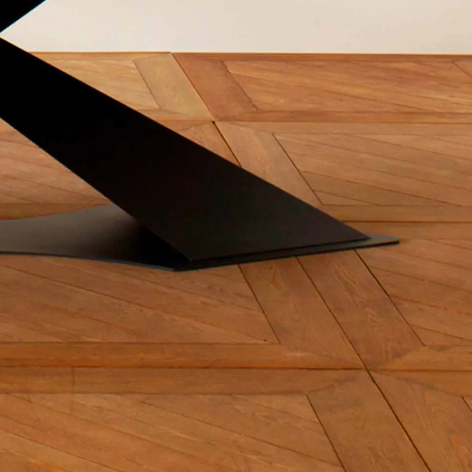 Masă de masă modernă cu design Elliot fabricată din lemn de stejar din Italia Viadurini