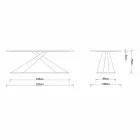 Masă de masă modernă cu design Elliot fabricată din lemn de stejar din Italia Viadurini