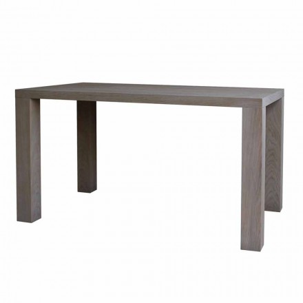 Design modern de masă din stejar solid, L160xP90cm, Loran Viadurini