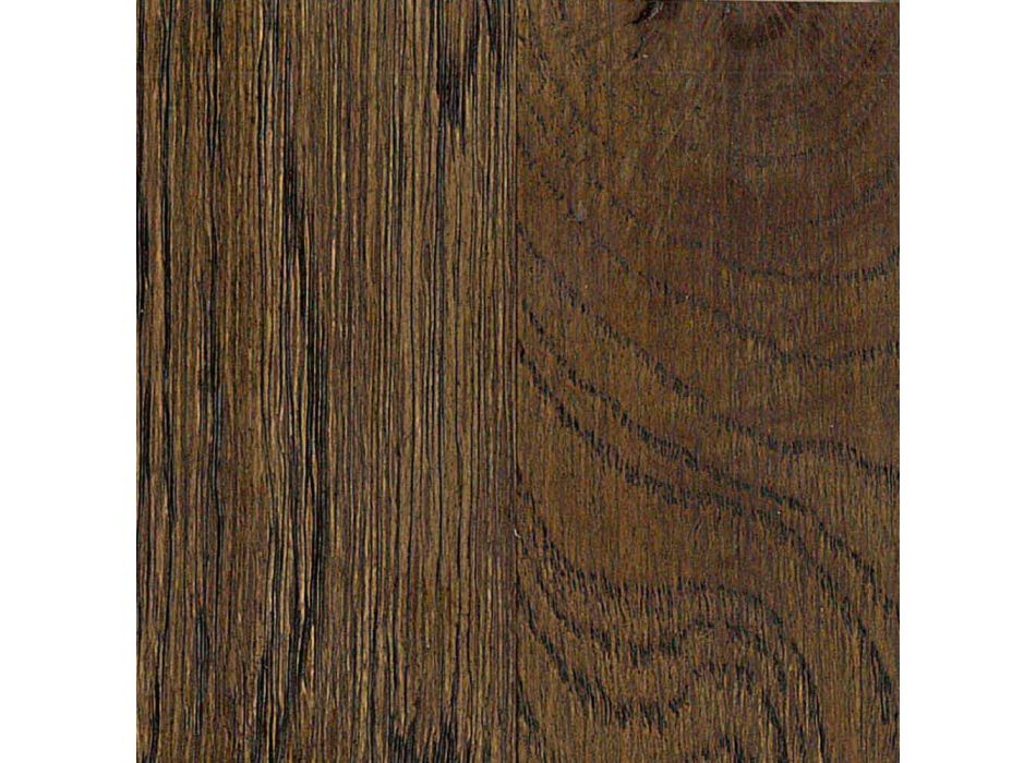 Masă de luat masa de design cu blat de stejar înnodat Made in Italy - Simeone Viadurini
