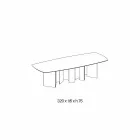 Masă de design din bazin din sticlă ceramică și afumată fabricată în Italia - la întâmplare Viadurini