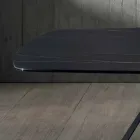 Masă de masă design din ceramică Portoro Effect și metal mat - Falcon Viadurini