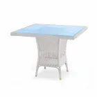 Tabelul designer de polietilenă mese țesute manual Ciad Viadurini