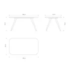 Masa de sufragerie de calitate cu blat din lemn de frasin Made in Italy - Ulma Viadurini