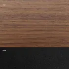 Masa de sufragerie furniruita cu baza din otel Made in Italy - Dalmatian Viadurini