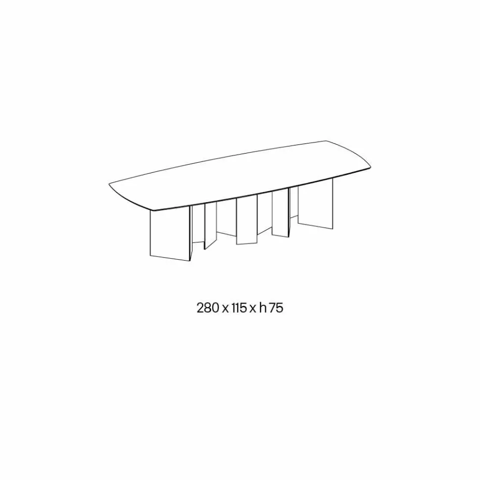 Masă din sufragerie din ceramică și bază din sticlă extralight fabricată în Italia - la întâmplare Viadurini