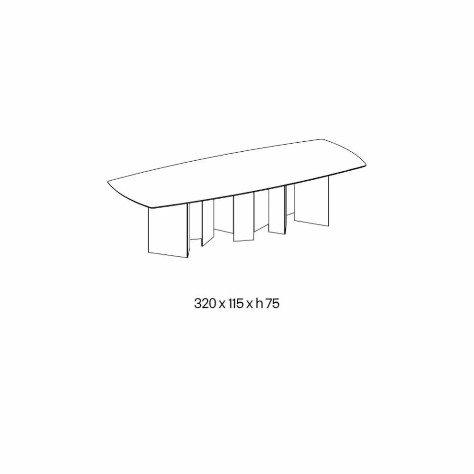 Masă din sufragerie din ceramică și bază din sticlă extralight fabricată în Italia - la întâmplare Viadurini