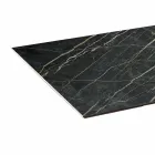 Masă din sufragerie din ceramică și bază din sticlă extralight fabricată în Italia - la întâmplare Viadurini