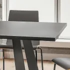 Masa de sufragerie de lux Fenix si metal Made in Italy - Pinocchio Viadurini