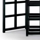 Masă de luat masa din frasin negru pictat Made in Italy - Sabatino Viadurini