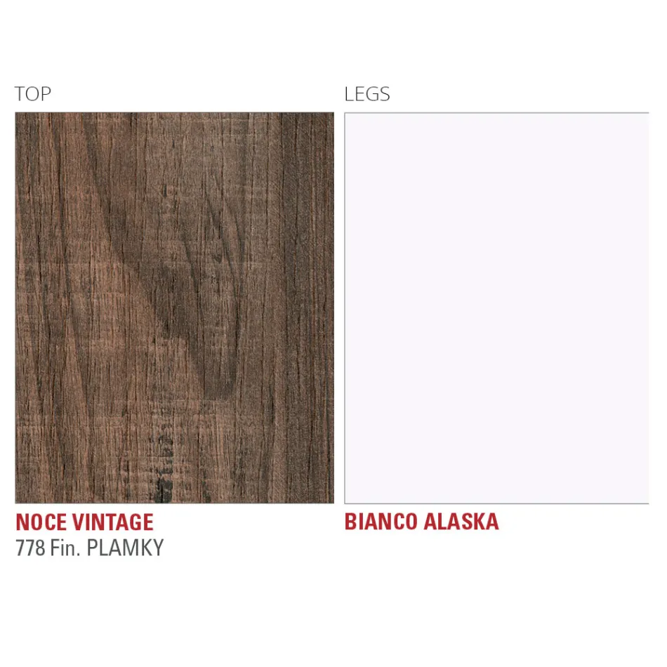 Masa de sufragerie Hpl cu baza metalica Made in Italy, Precious - Carlino Viadurini