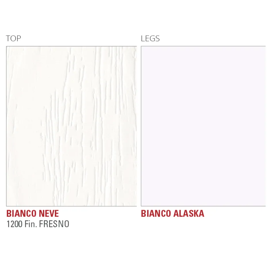 Masa de sufragerie Hpl cu baza metalica Made in Italy, Precious - Carlino Viadurini