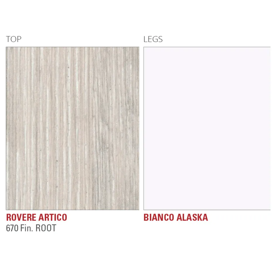 Masa de sufragerie Hpl cu baza metalica Made in Italy, Precious - Carlino Viadurini