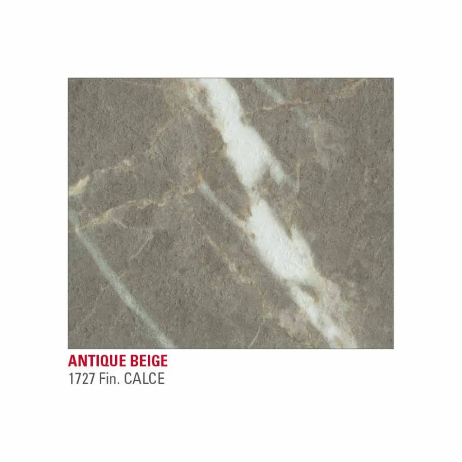 Masă de luat masa din Hpl Efect de marmură și Metal lăcuit Fabricat în Italia - Jupiter Viadurini