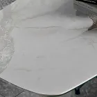 Masa de sufragerie din hipermarmura si otel Made in Italy, de inalta calitate - Ezzellino Viadurini