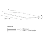 Masa de sufragerie din Laminam cu structura din aluminiu Made in Italy - Bavaria Viadurini