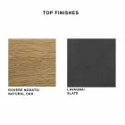 Masa de sufragerie din laminat HPL si otel fin Made in Italy - Settimmio Viadurini