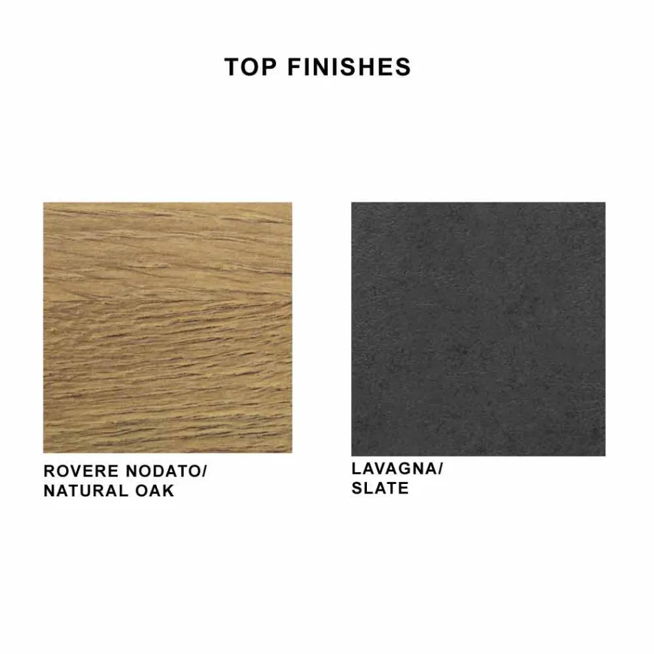 Masa de sufragerie din laminat HPL si otel fin Made in Italy - Settimmio Viadurini