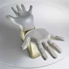 masă din lemn cu blat de sticla, realizate în Italia, Bartolo Viadurini