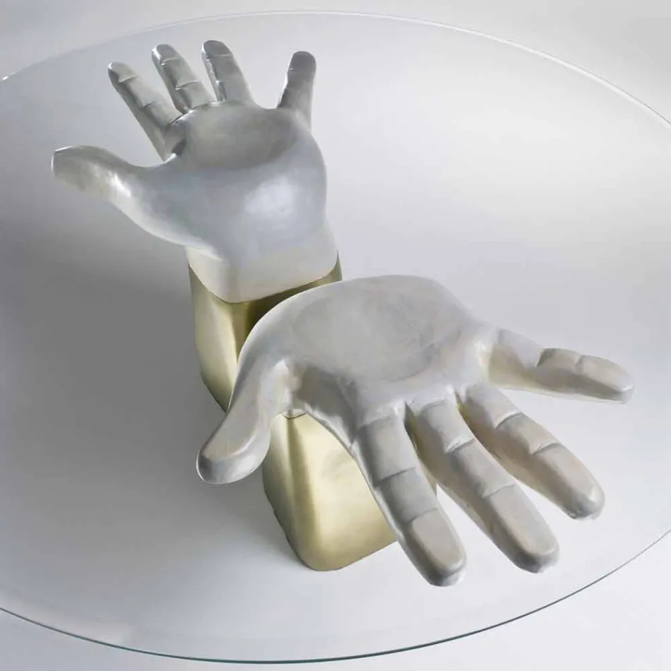 masă din lemn cu blat de sticla, realizate în Italia, Bartolo Viadurini