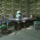 masă din lemn cu blat de sticla, realizate în Italia, Bartolo Viadurini