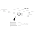 Masa de sufragerie din lemn si aluminiu Made in Italy, Precious - Lingotto Viadurini