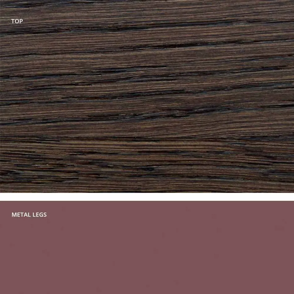 Masă de masă din lemn masiv modern din Italia, Mitia Viadurini