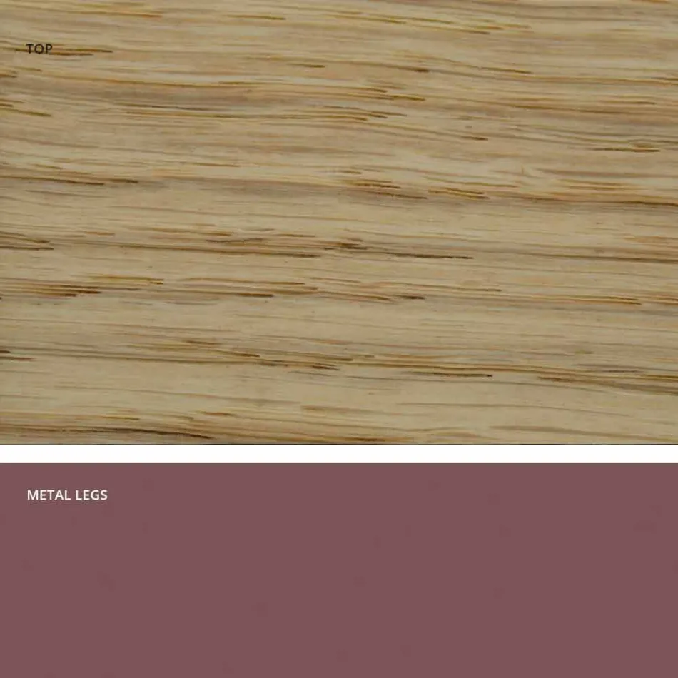 Masă de masă din lemn masiv modern din Italia, Mitia Viadurini