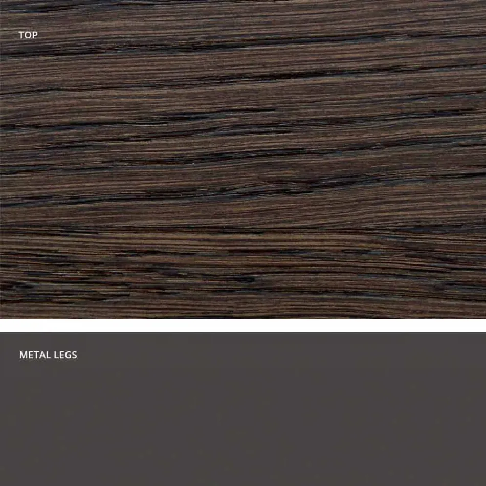 Masă de masă din lemn masiv modern din Italia, Mitia Viadurini