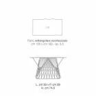 Masă de masă din lemn masiv modern din Italia, Mitia Viadurini