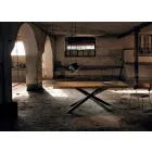 Masă modernă din lemn masiv din Italia Oncino Viadurini