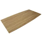 Masă de luat masa în MDF cu efect de lemn și bază din metal negru - Sunset Viadurini