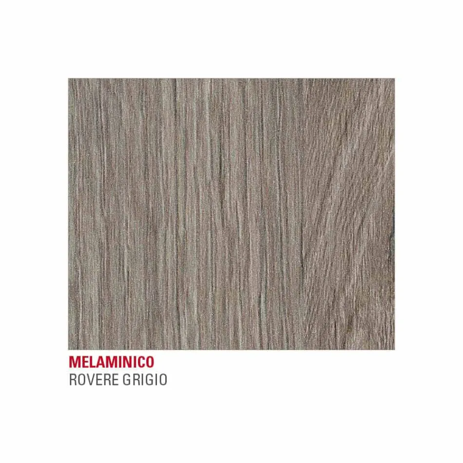 Masă de luat masa din melamină și metal vopsit Fabricat în Italia - Remigio Viadurini