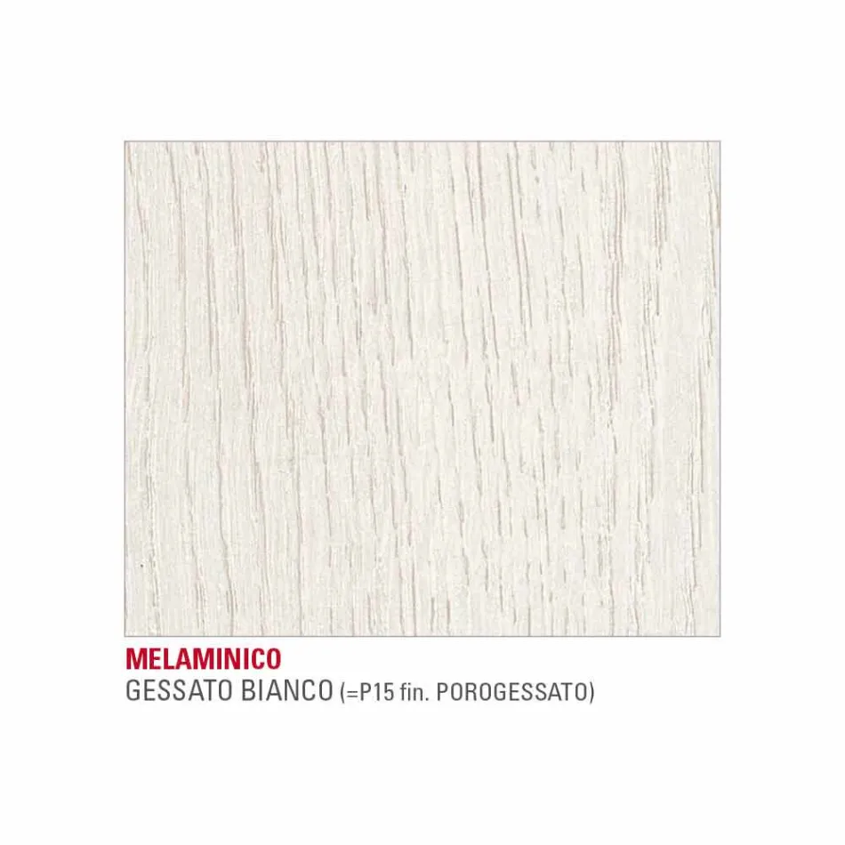 Masă de luat masa din melamină și metal vopsit Fabricat în Italia - Remigio Viadurini