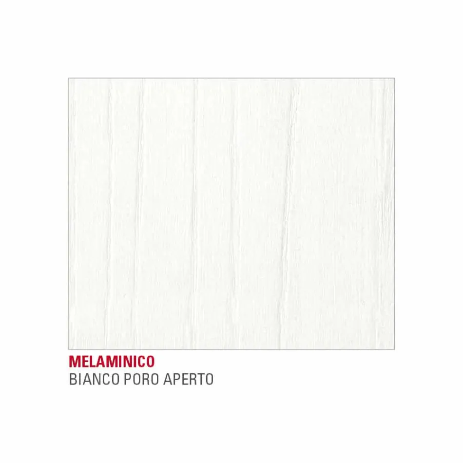 Masă de luat masa din melamină și metal vopsit Fabricat în Italia - Remigio Viadurini